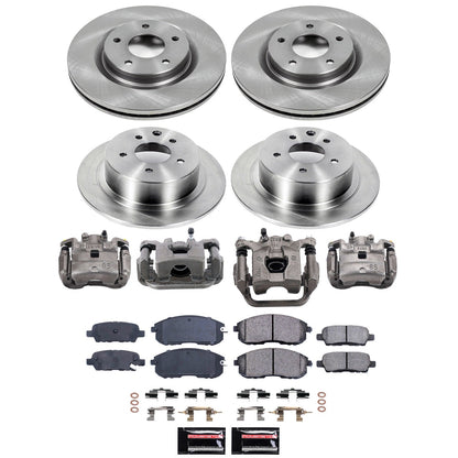 PowerStop 11-17 Nissan Juke Front and Rear Autospecialty Kit w/Calipers (KCOE9141)
