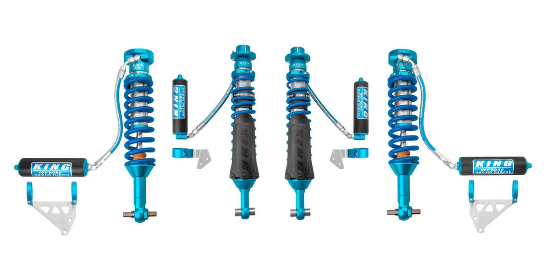 King Shocks 2.5 Performance w/ Remote Reservoir Adjustable Shocks Set - 2021-2024 Ford Bronco