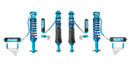 King Shocks 2.5 Performance w/ Remote Reservoir Adjustable Shocks Set - 2021-2024 Ford Bronco