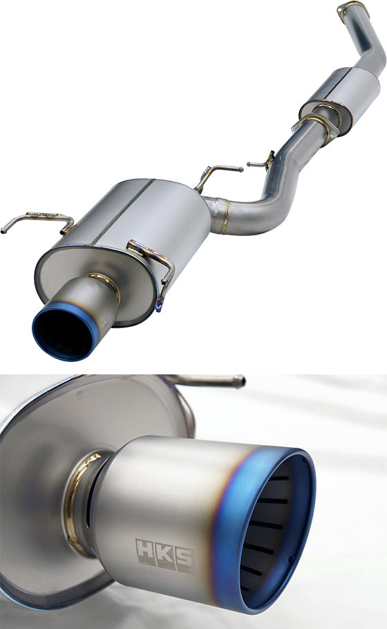 HKS Super Turbo Muffler Ti Exhaust - Nissan Skyline GT-R BNR33 RB26DETT 95-98