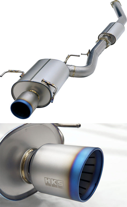 HKS Super Turbo Muffler Ti Exhaust - Nissan Skyline GT-R BNR33 RB26DETT 95-98