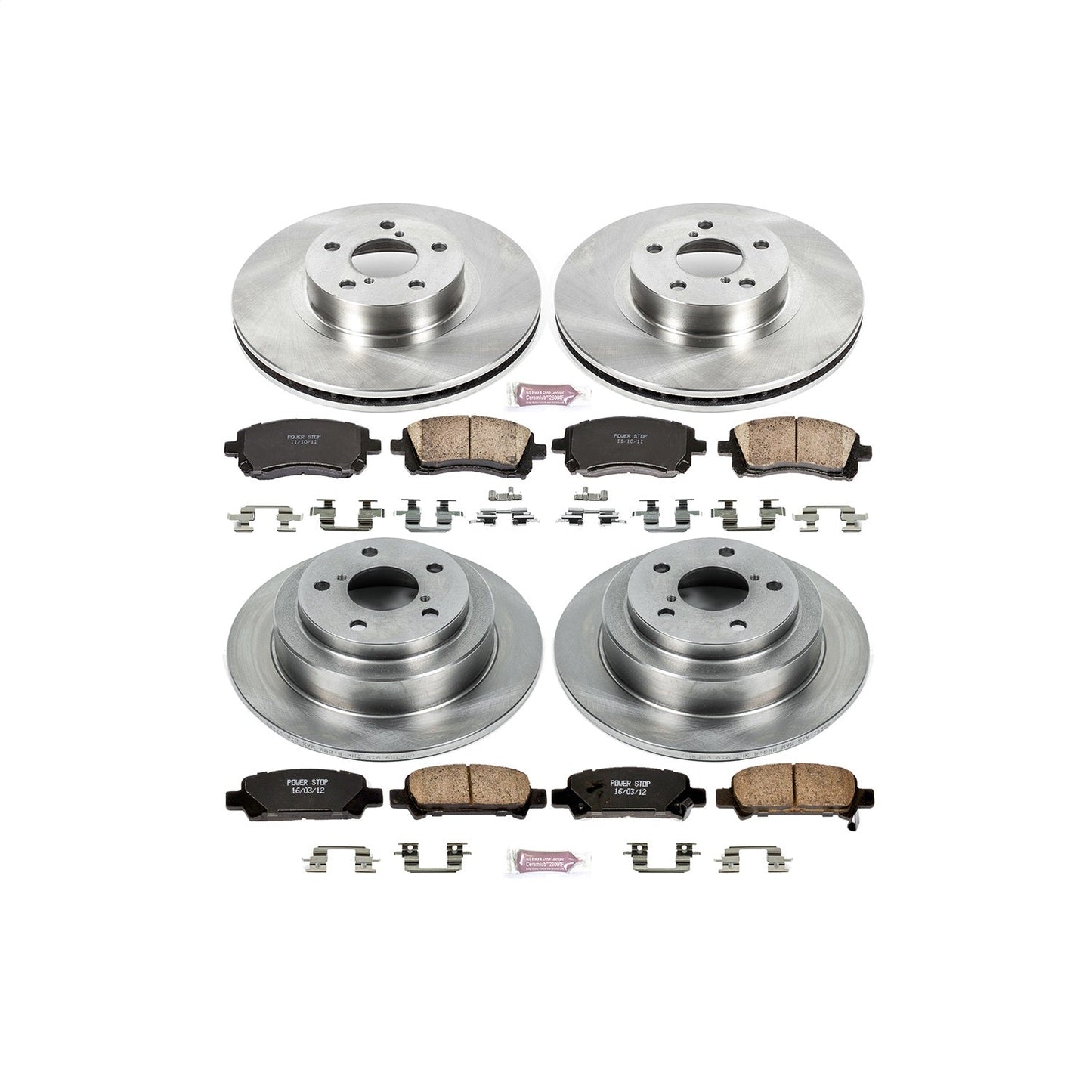 PowerStop 98-02 Subaru Forester Front & Rear Autospecialty Brake Kit (KOE1122)