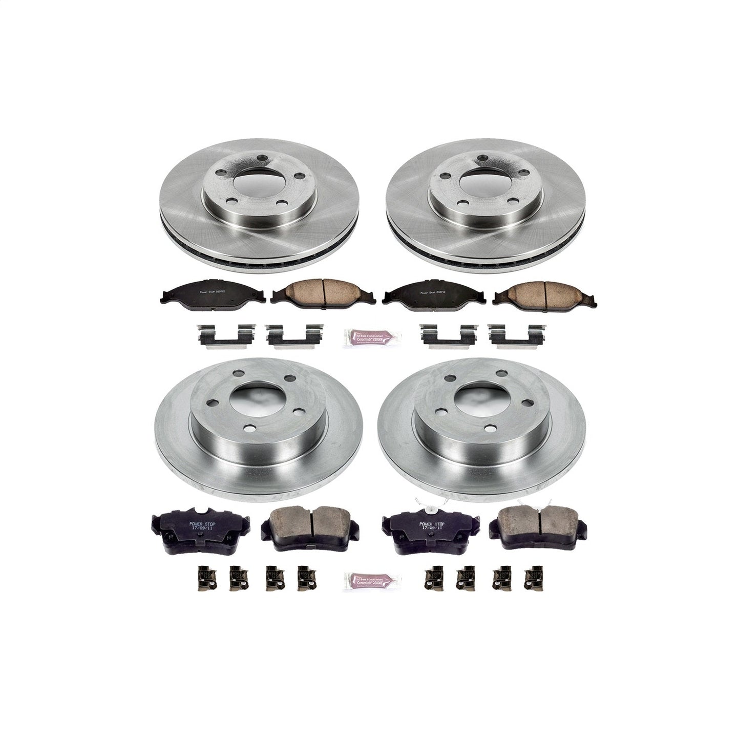 PowerStop 99-04 Ford Mustang Front & Rear Autospecialty Brake Kit (KOE1302)