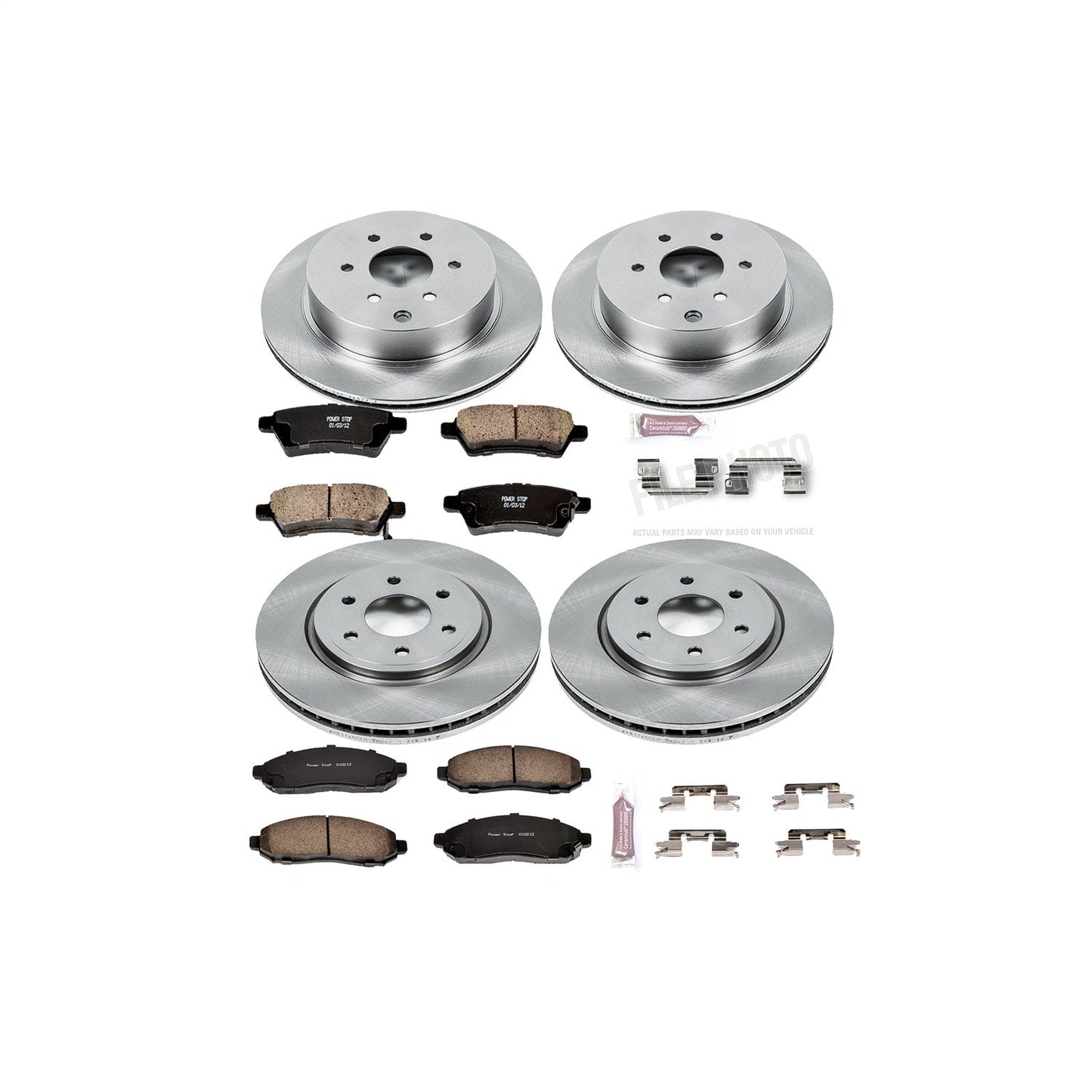 PowerStop 05-12 Nissan Pathfinder Front & Rear Autospecialty Brake Kit (KOE144)
