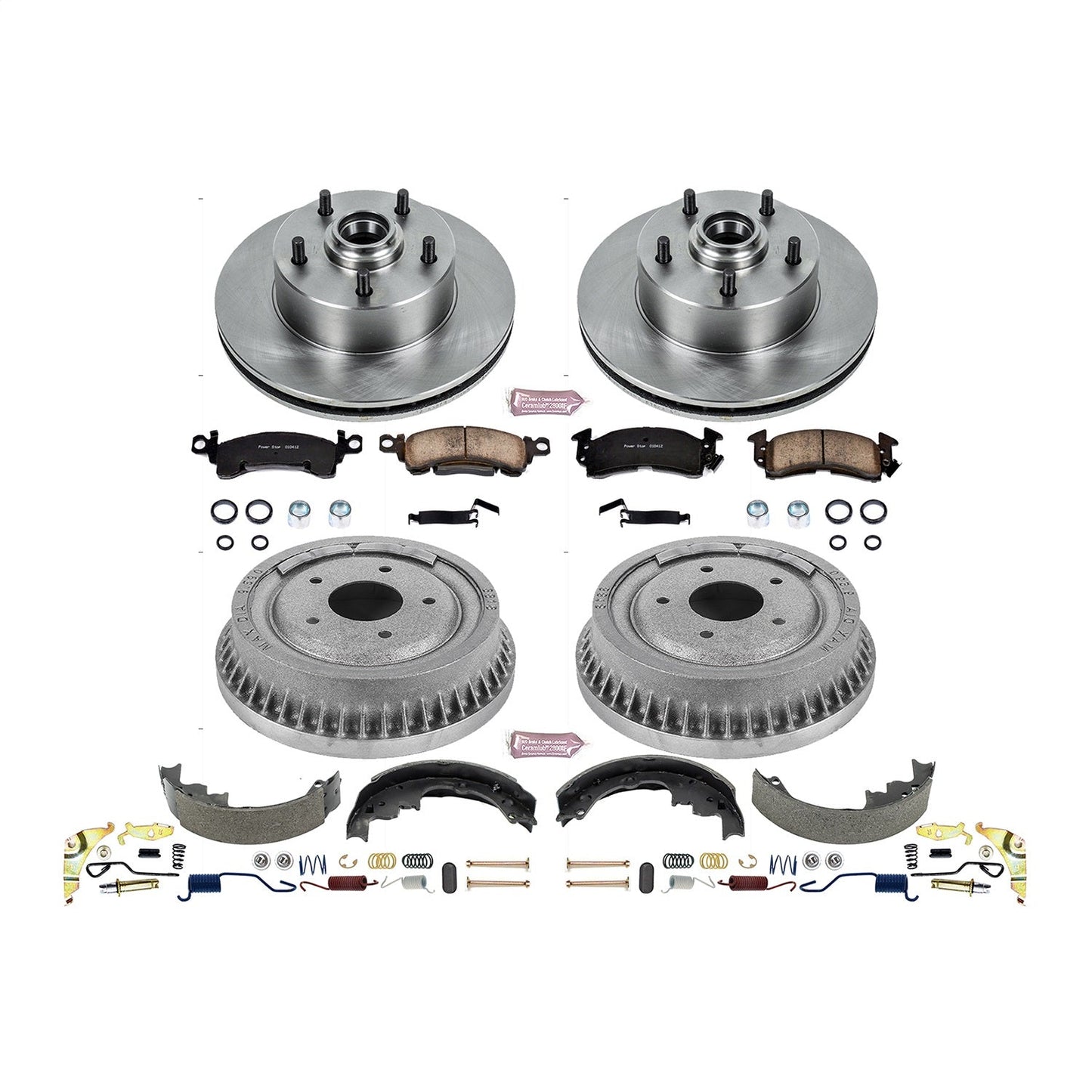 PowerStop 71-72 Oldsmobile Cutless Supreme Front & Rear Autospecialty Brake Kit (KOE15055DK)