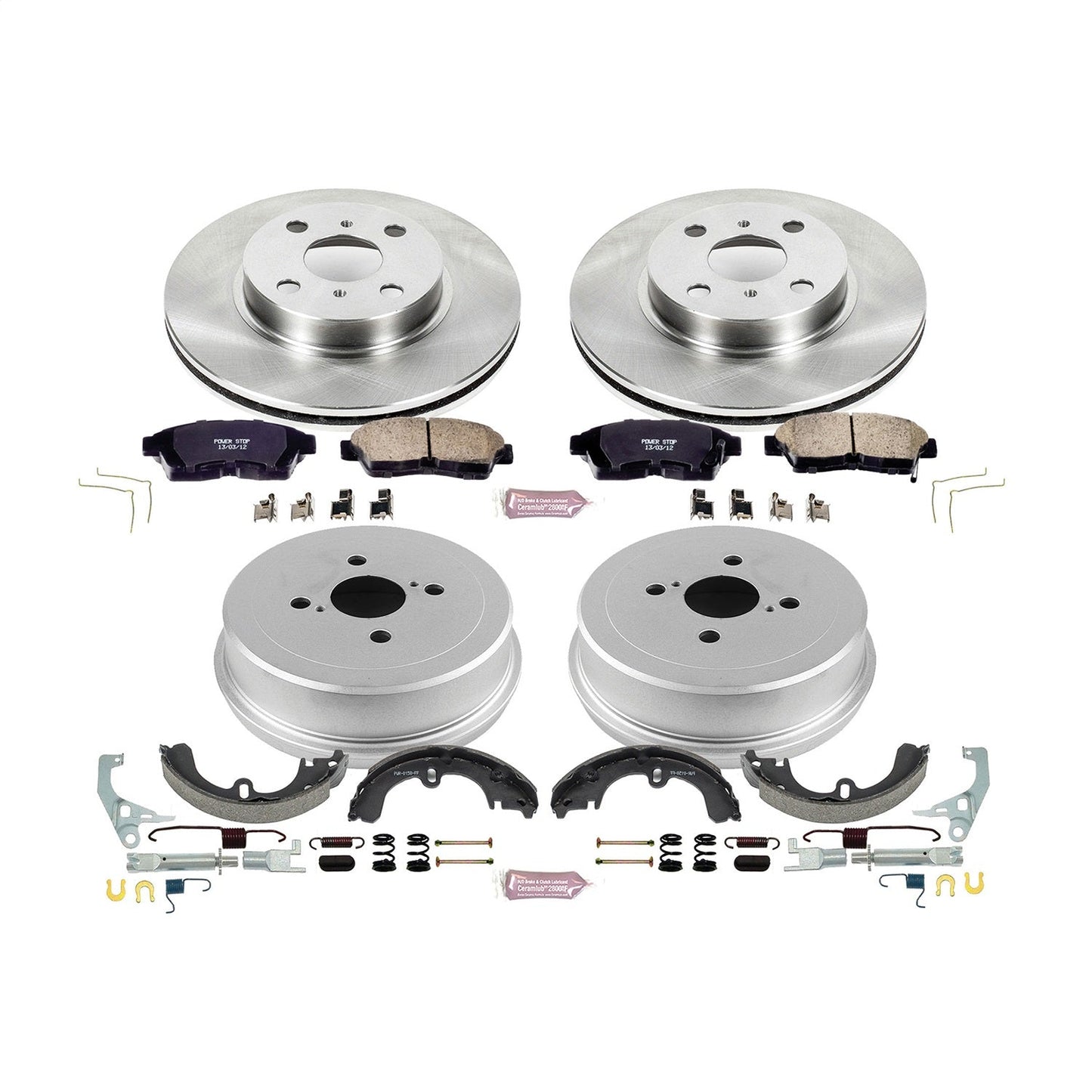 PowerStop 93-97 Toyota Corolla Front & Rear Autospecialty Brake Kit (KOE15079DK)