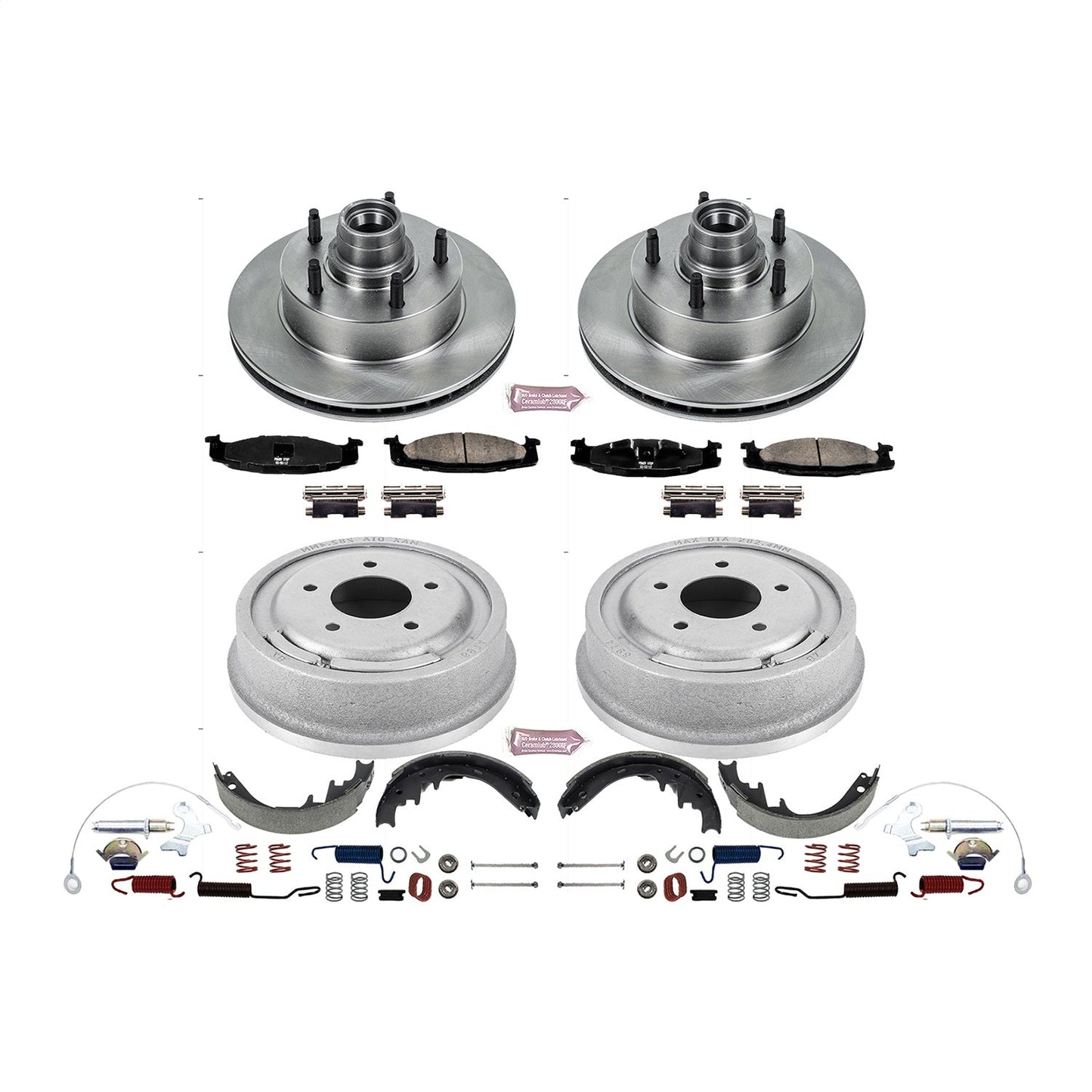 PowerStop 94-96 Ford E-150 Front & Rear Autospecialty Brake Kit (KOE15091DK)