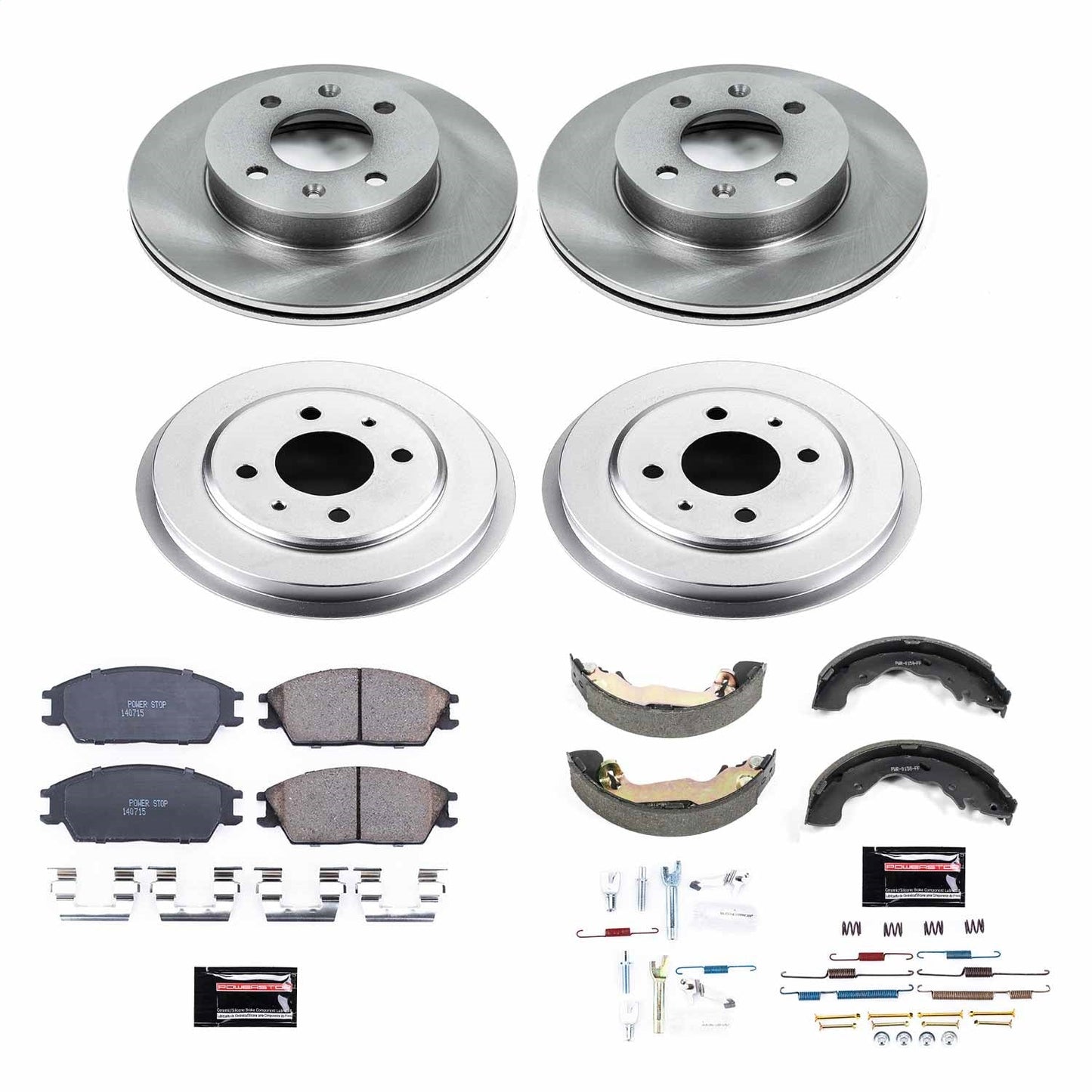 PowerStop 04-05 Hyundai Accent Front & Rear Autospecialty Brake Kit (KOE15155DK)