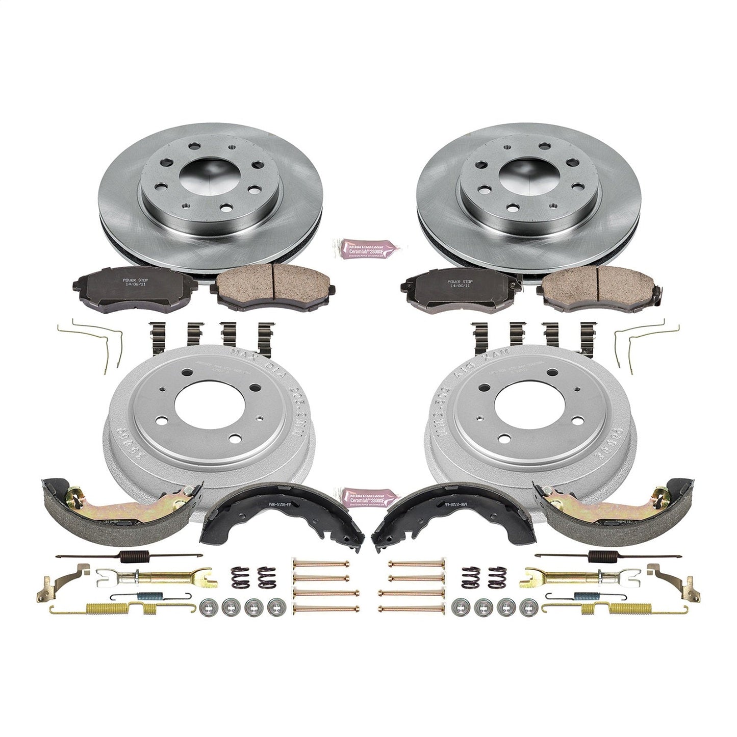 PowerStop 98-00 Hyundai Elantra Front & Rear Autospecialty Brake Kit (KOE15157DK)