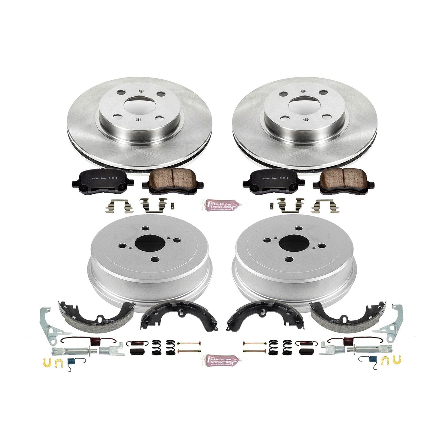 PowerStop 00-02 Toyota Corolla Front & Rear Autospecialty Brake Kit (KOE15197DK)