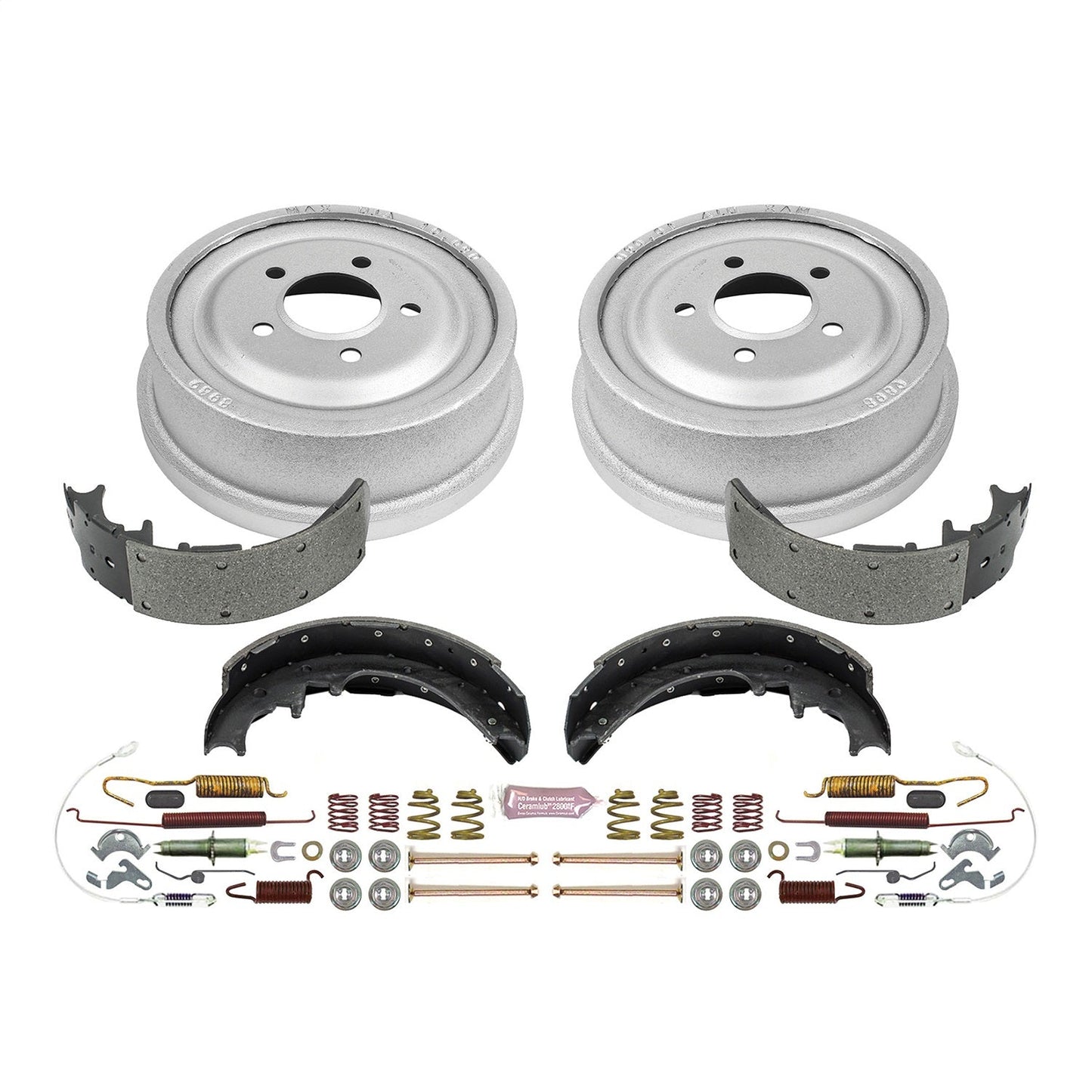 PowerStop 98-09 Ford Ranger 4WD (w/10in Drum) Rear Autospecialty Drum Kit (KOE15265DK)