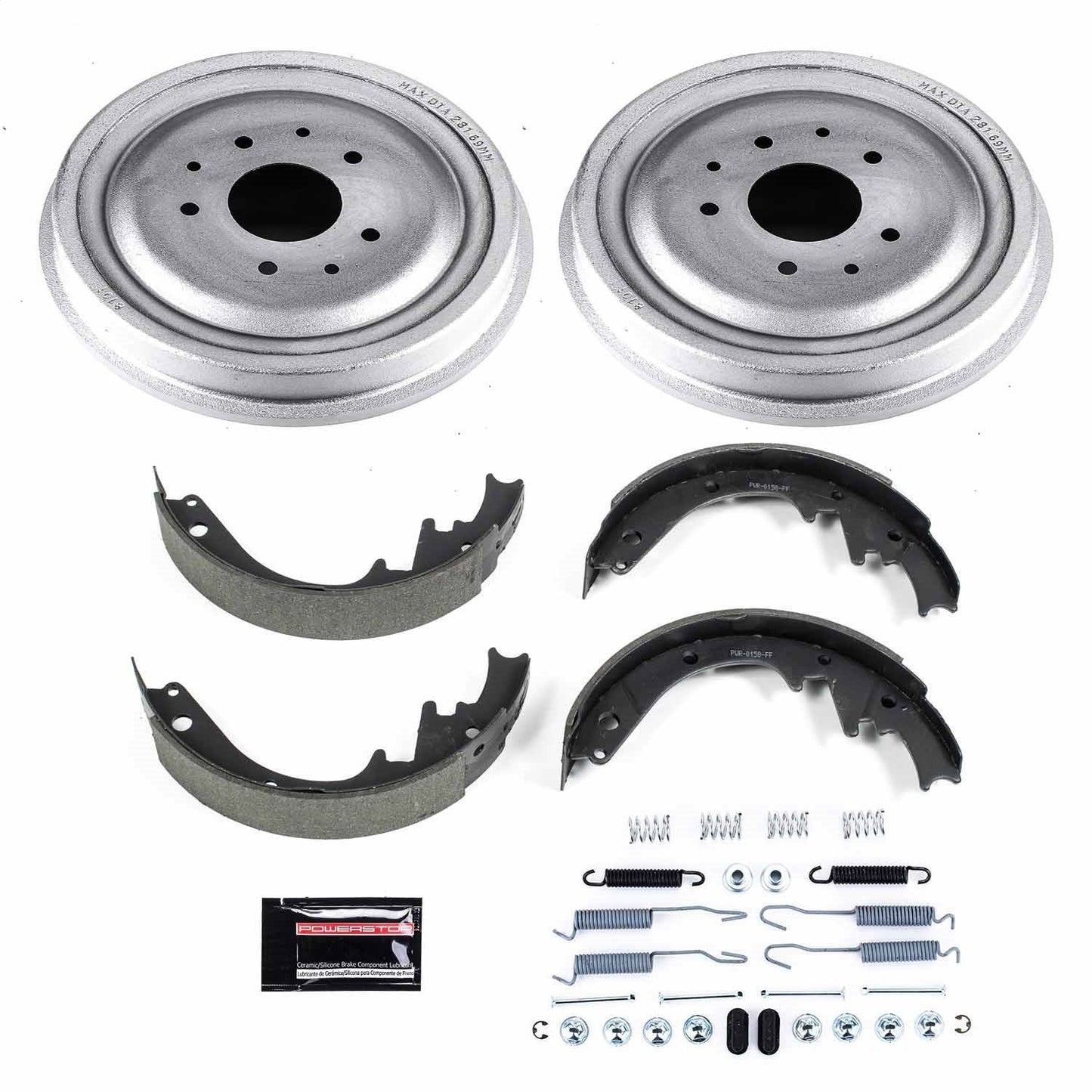 PowerStop 59-62 Chevrolet Bel Air Rear Autospecialty Drum Kit (KOE15271DK)