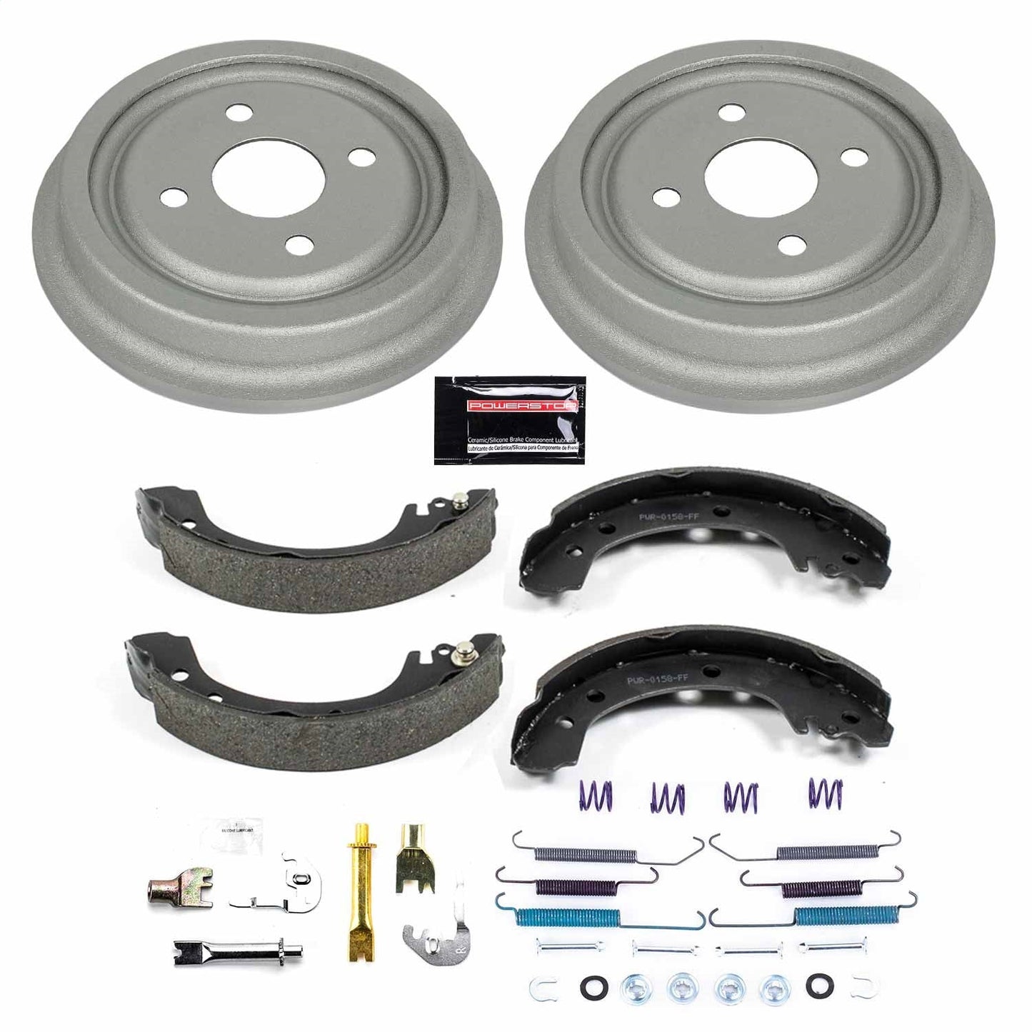 PowerStop 91-02 Saturn S-Series Rear Autospecialty Drum Kit (KOE15323DK)