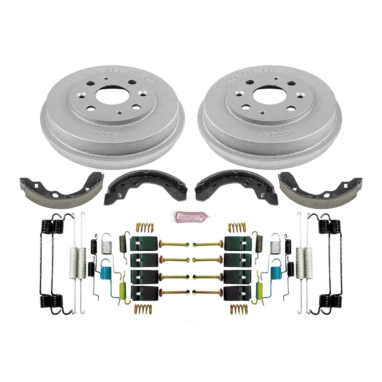 PowerStop 93-96 Ford Escort Rear Autospecialty Drum Kit (KOE15324DK)