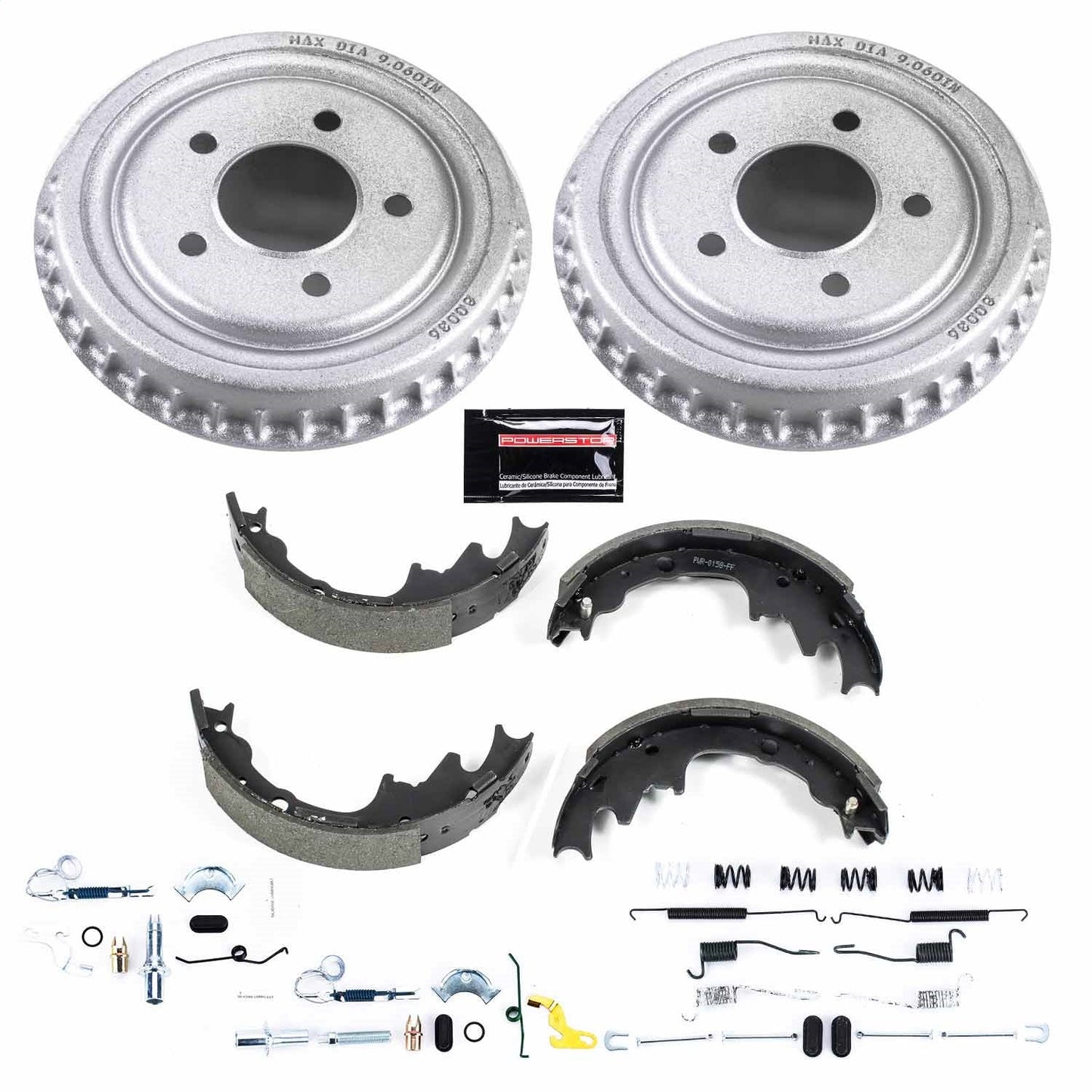 PowerStop 98-09 Ford Ranger 4WD (w/9in Drum) Rear Autospecialty Drum Kit (KOE15335DK)