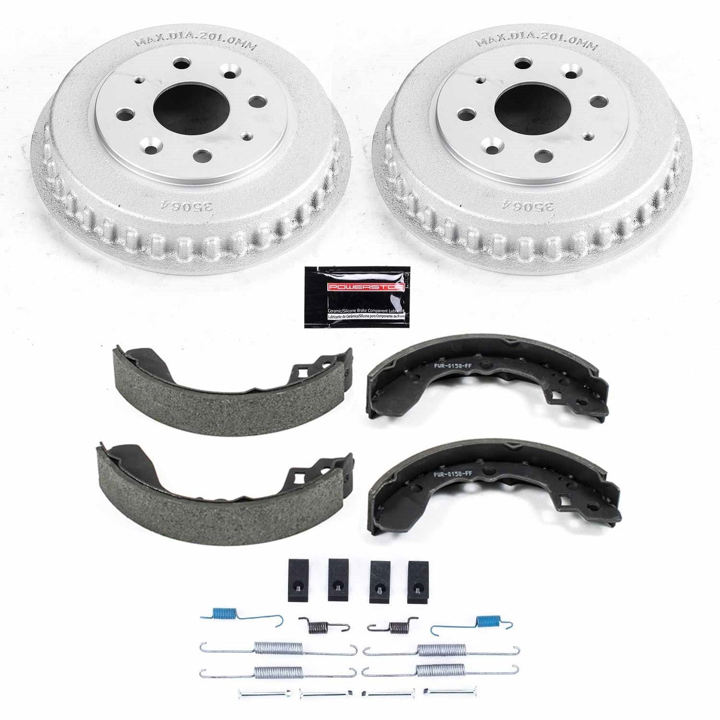PowerStop 94-01 Kia Sephia Rear Autospecialty Drum Kit (KOE15372DK)