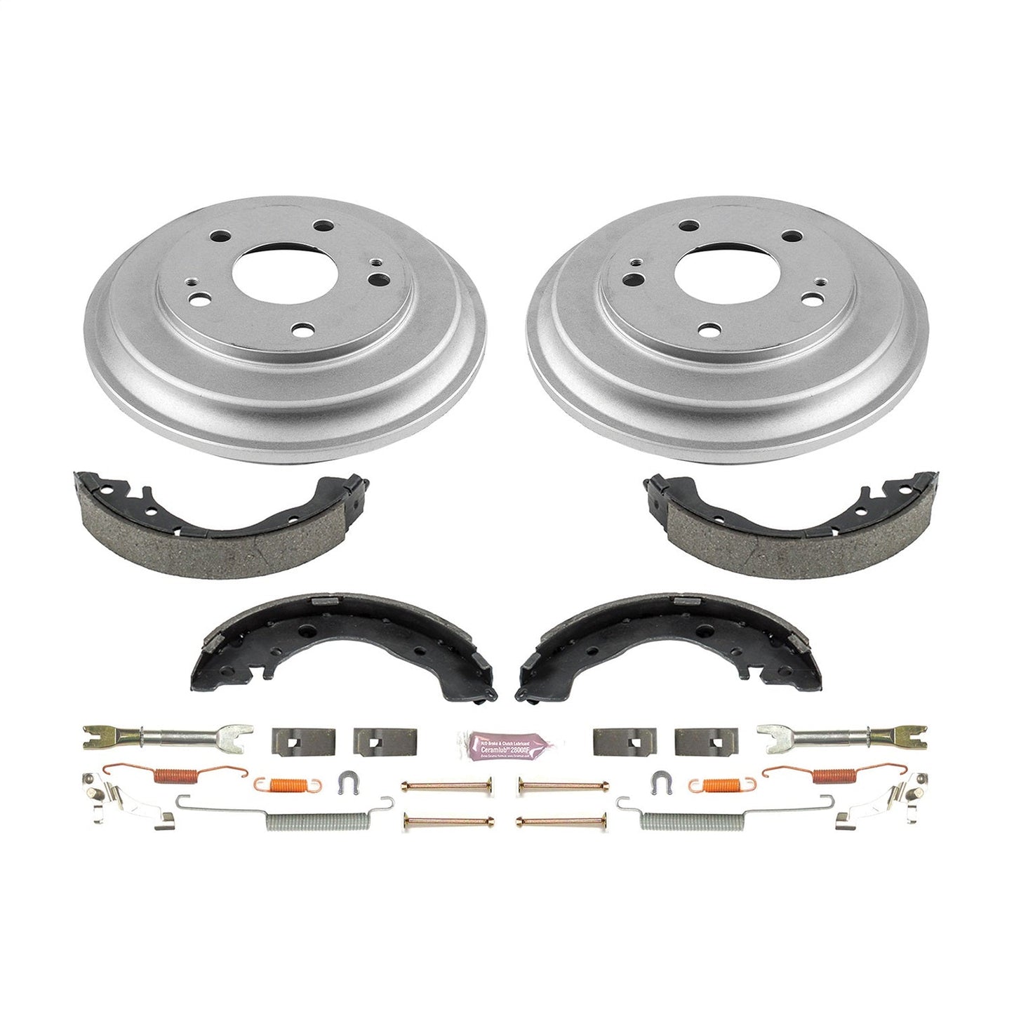 PowerStop 06-11 Honda Civic Coupe Rear Autospecialty Drum Kit (KOE15397DK)
