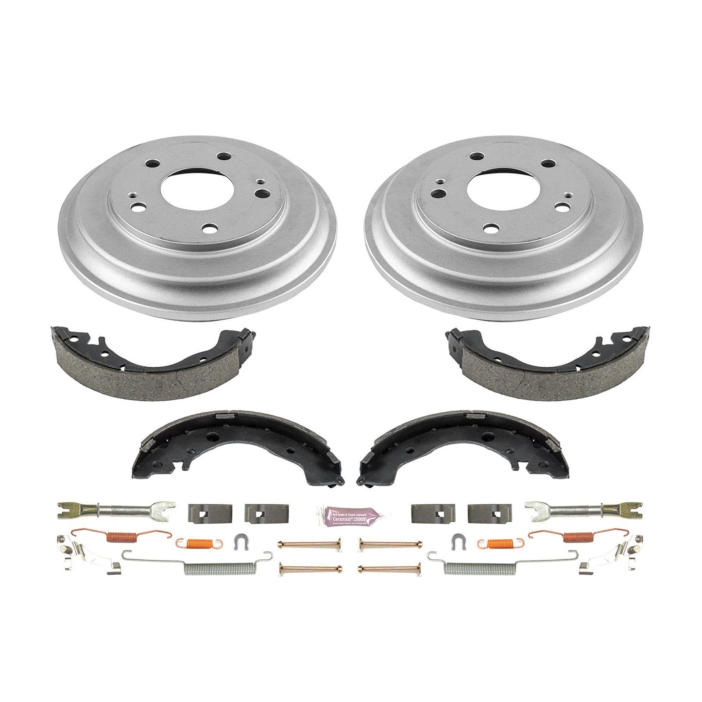 PowerStop 12-15 Honda Civic Coupe Rear Autospecialty Drum Kit (KOE15398DK)