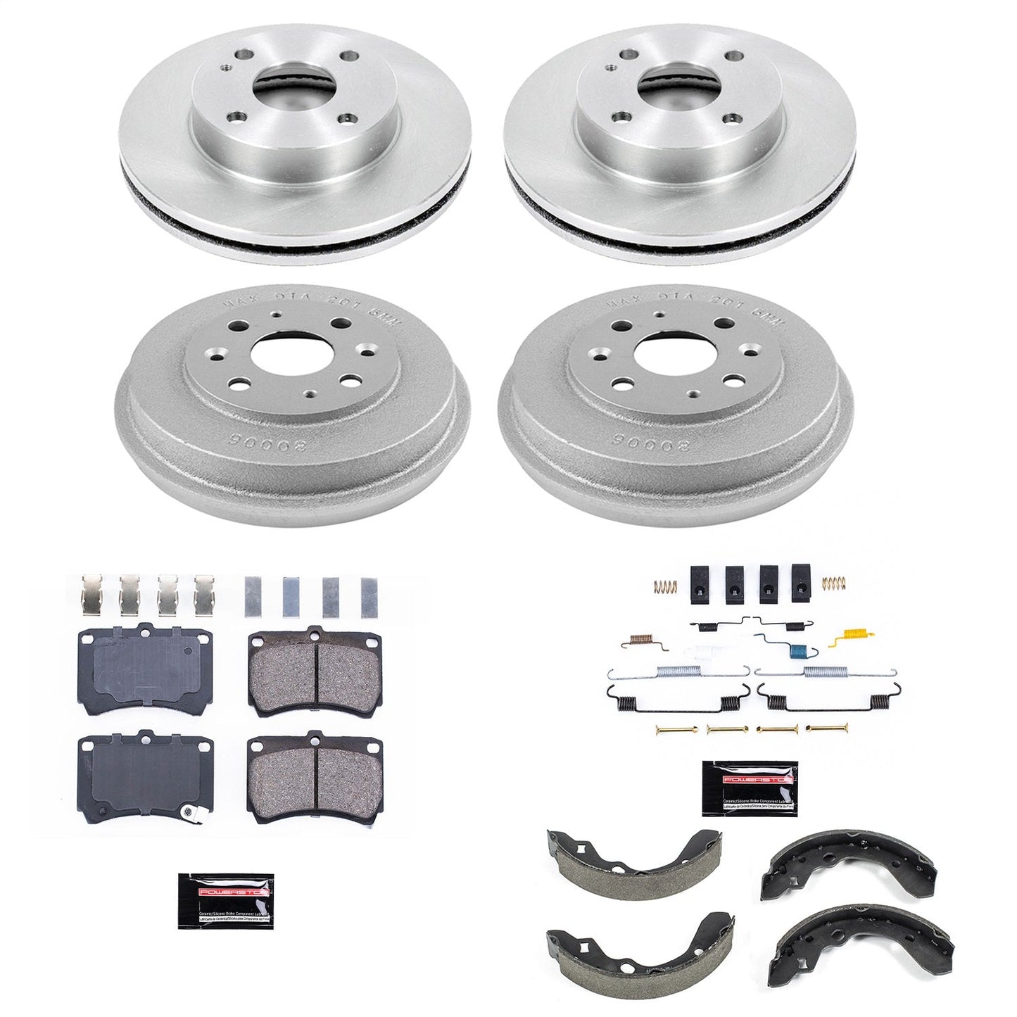 PowerStop 93-96 Ford Escort Front & Rear Autospecialty Brake Kit (KOE15442DK)