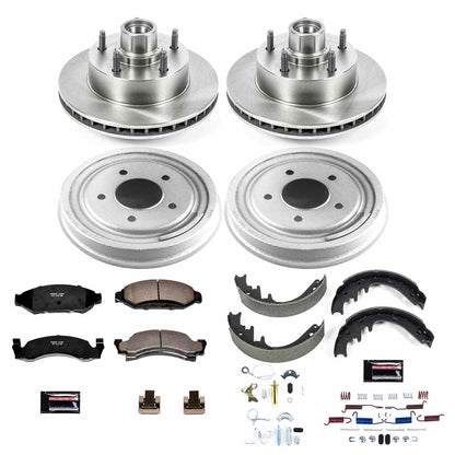 PowerStop 87-89 Ford F-150 Front & Rear Autospecialty Drum Kit (KOE15456DK)