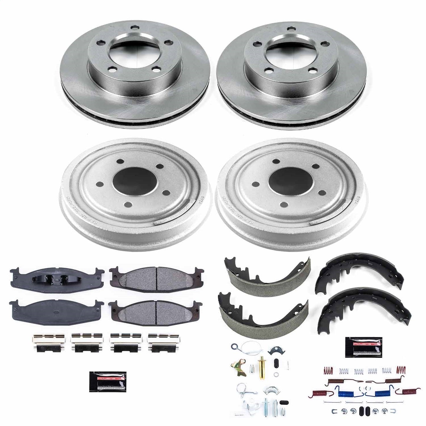 PowerStop 94-96 Ford Bronco Front & Rear Autospecialty Drum Kit (KOE15461DK)