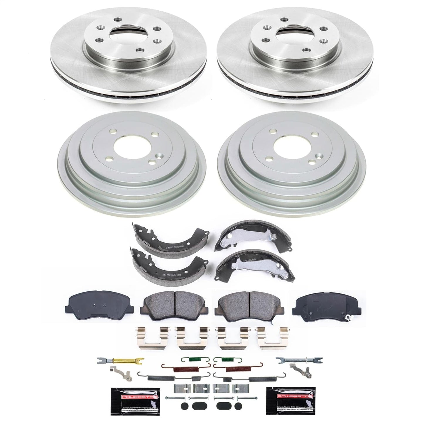 PowerStop 13-17 Hyundai Accent Front and Rear Autospecialty Brake Kit (KOE15494DK)