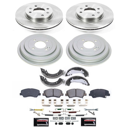 PowerStop 13-17 Hyundai Accent Front and Rear Autospecialty Brake Kit (KOE15494DK)