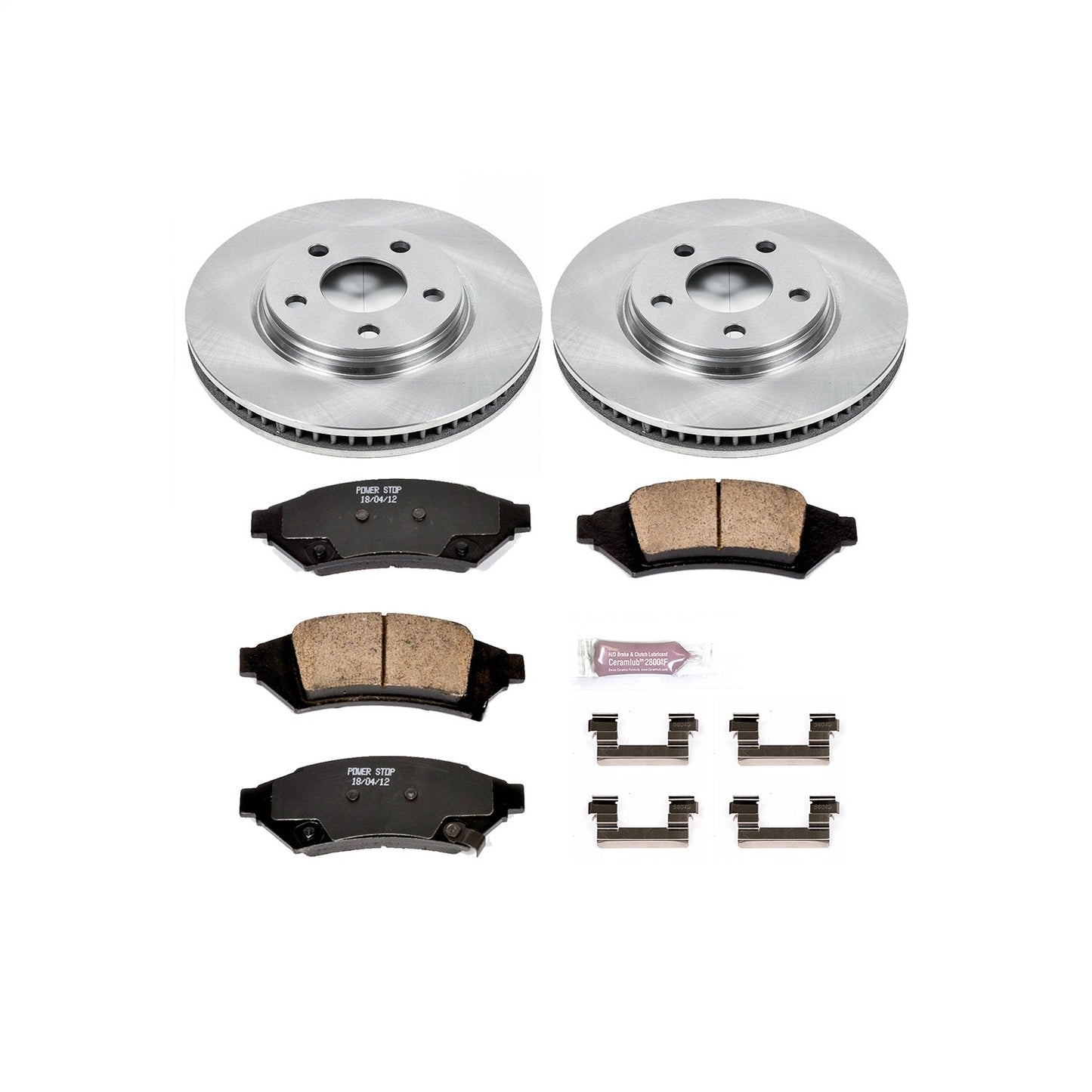 PowerStop 2004 Pontiac Grand Prix Front Autospecialty Brake Kit (KOE1586)