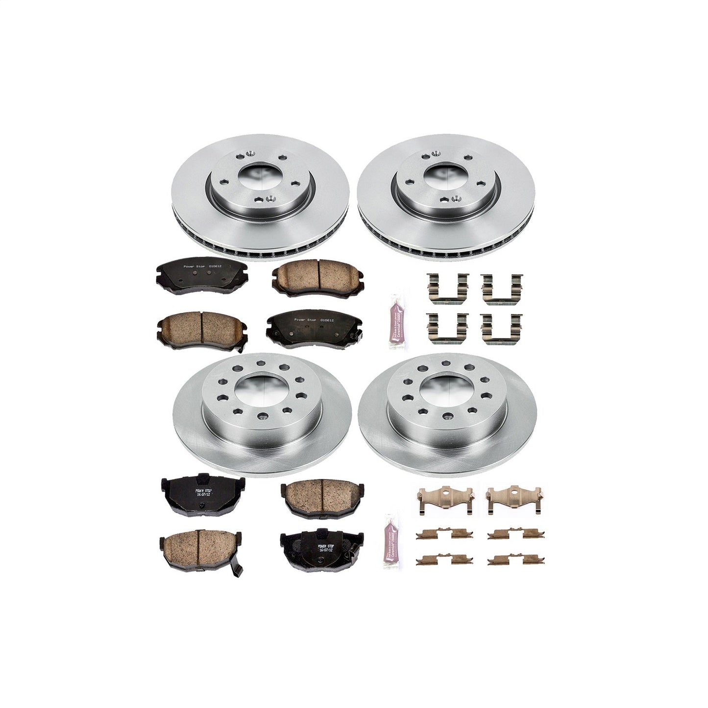 PowerStop 03-08 Hyundai Tiburon Front & Rear Autospecialty Brake Kit (KOE166)