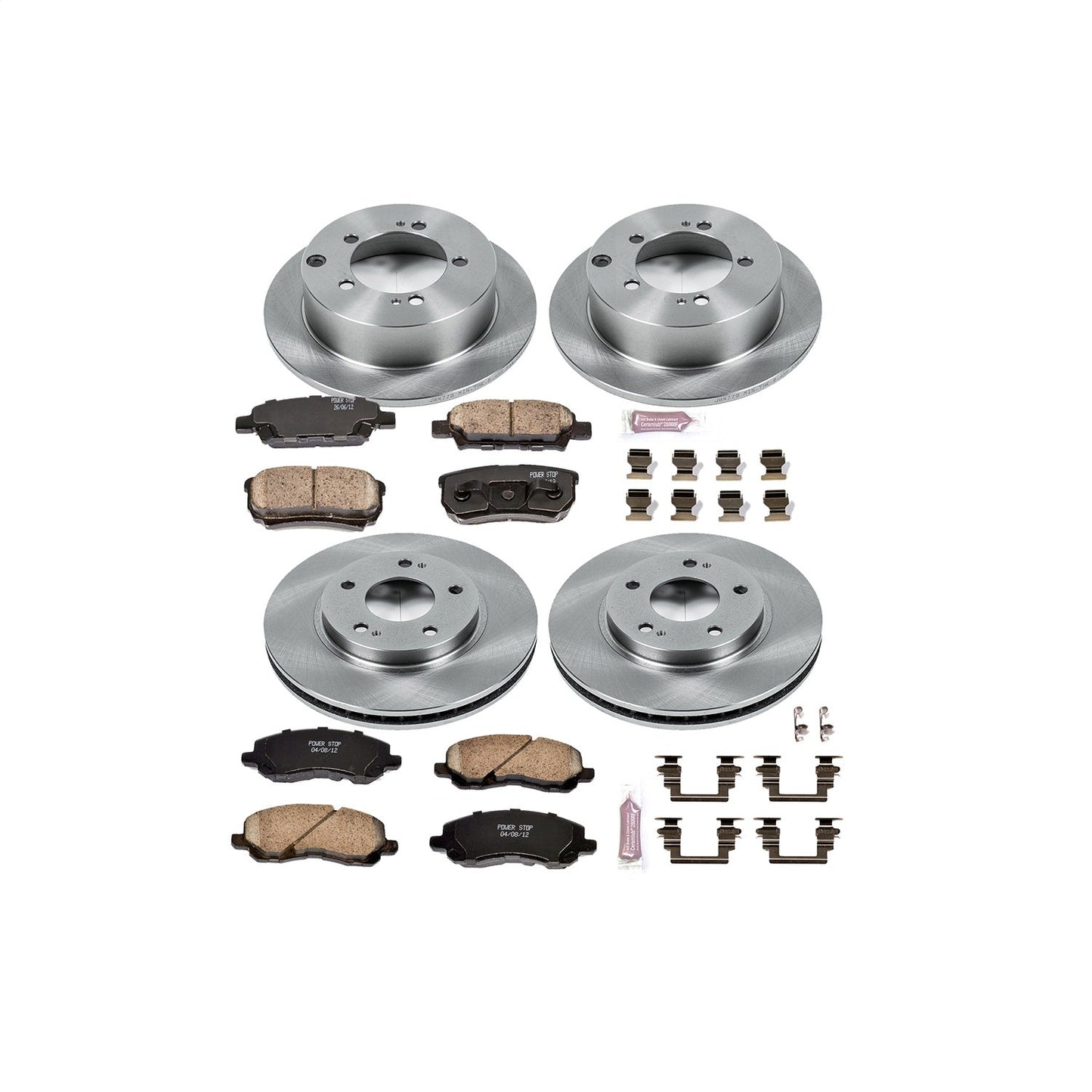 PowerStop 04-06 Mitsubishi Lancer Front & Rear Autospecialty Brake Kit (KOE1682)
