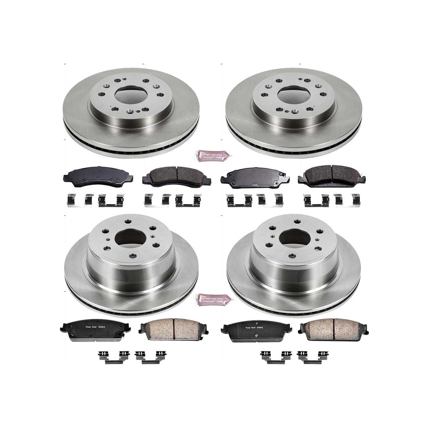 PowerStop 08-14 Cadillac Escalade Front & Rear Autospecialty Brake Kit (KOE2070)