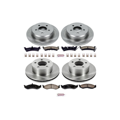 PowerStop 93-98 Jeep Grand Cherokee Front & Rear Autospecialty Brake Kit (KOE2121)