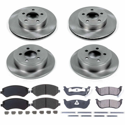 PowerStop 03-07 Jeep Liberty Front & Rear Autospecialty Brake Kit (KOE2162)