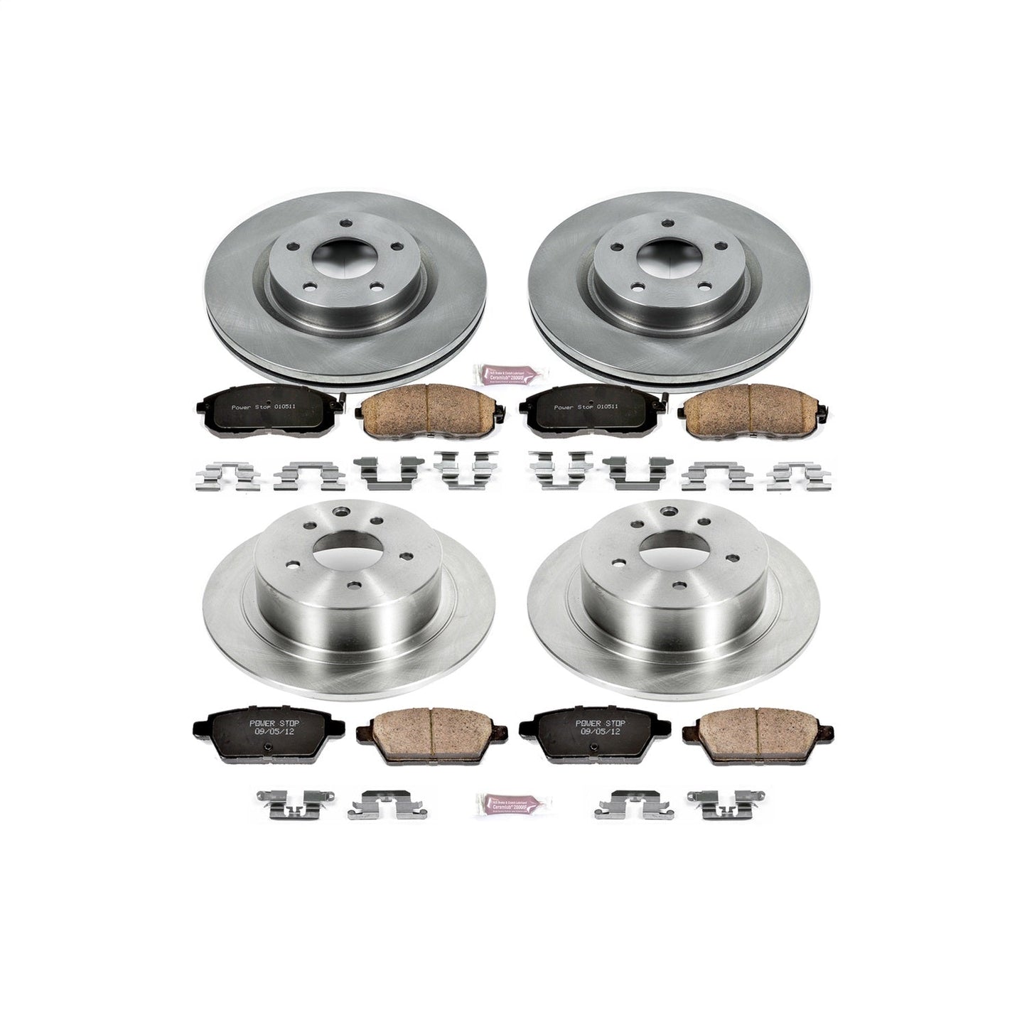 PowerStop 10-13 Nissan Altima Front & Rear Autospecialty Brake Kit (KOE242)