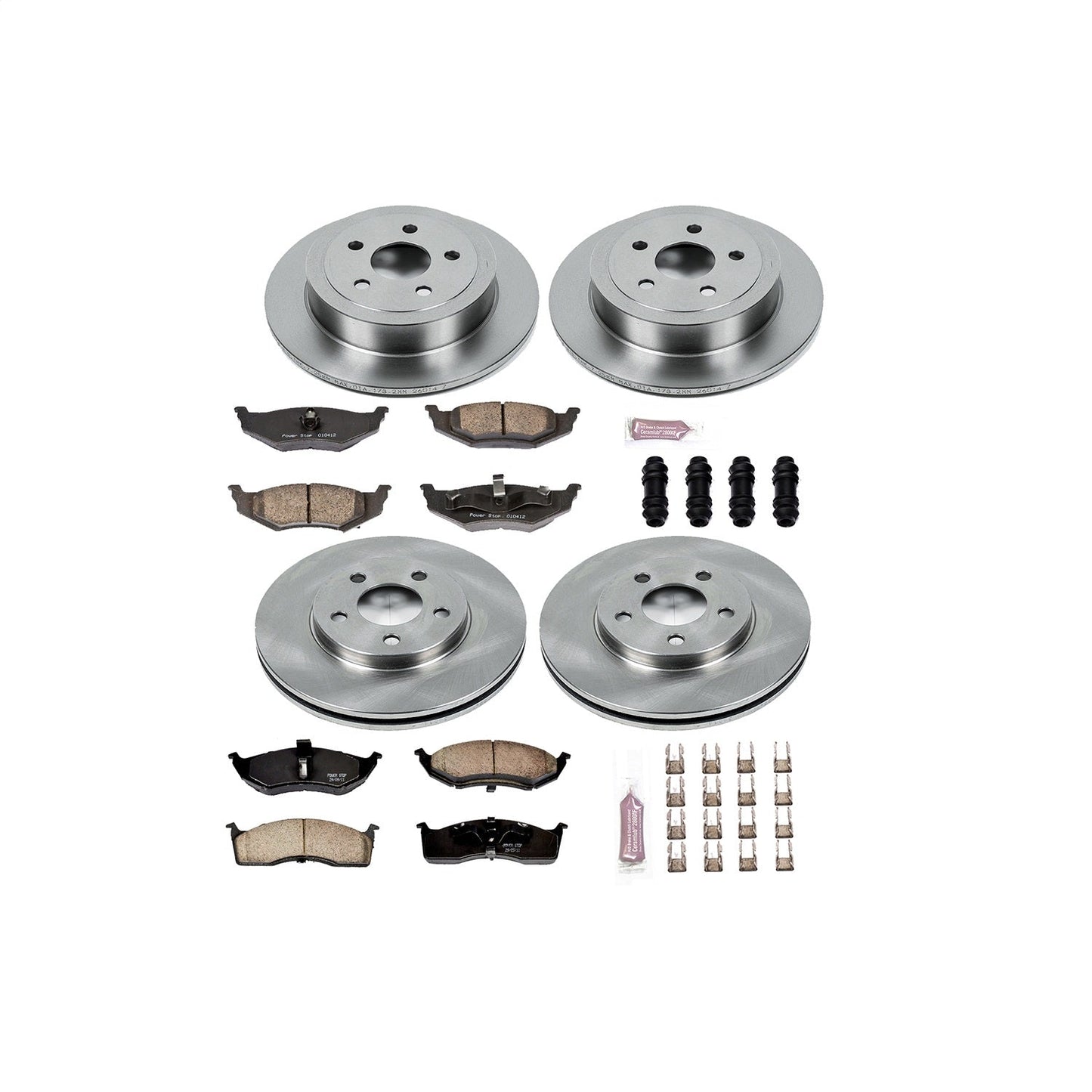 PowerStop 00-05 Dodge Neon Front & Rear Autospecialty Brake Kit (KOE2734)