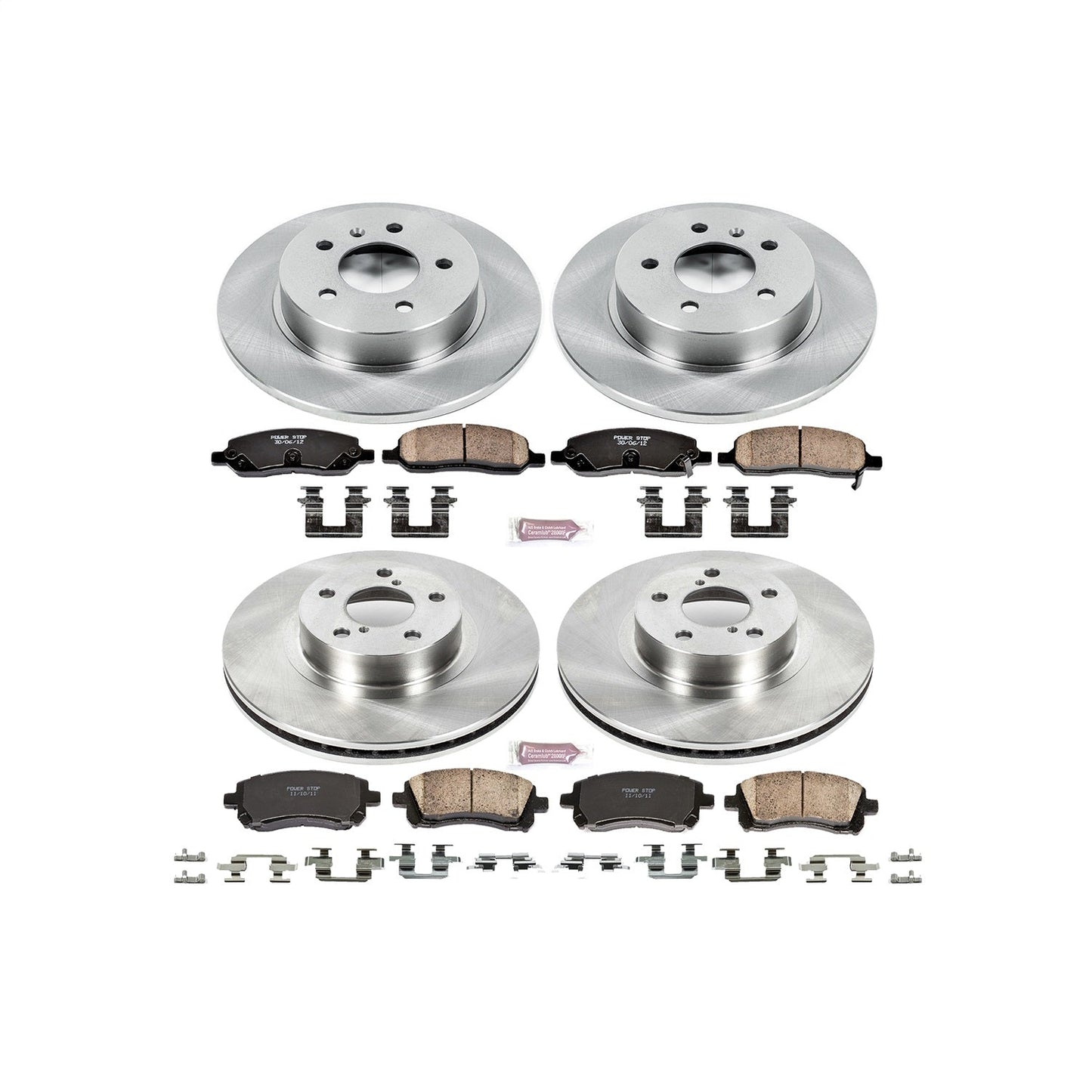 PowerStop 00-02 Subaru Legacy Front & Rear Autospecialty Brake Kit (KOE2749)