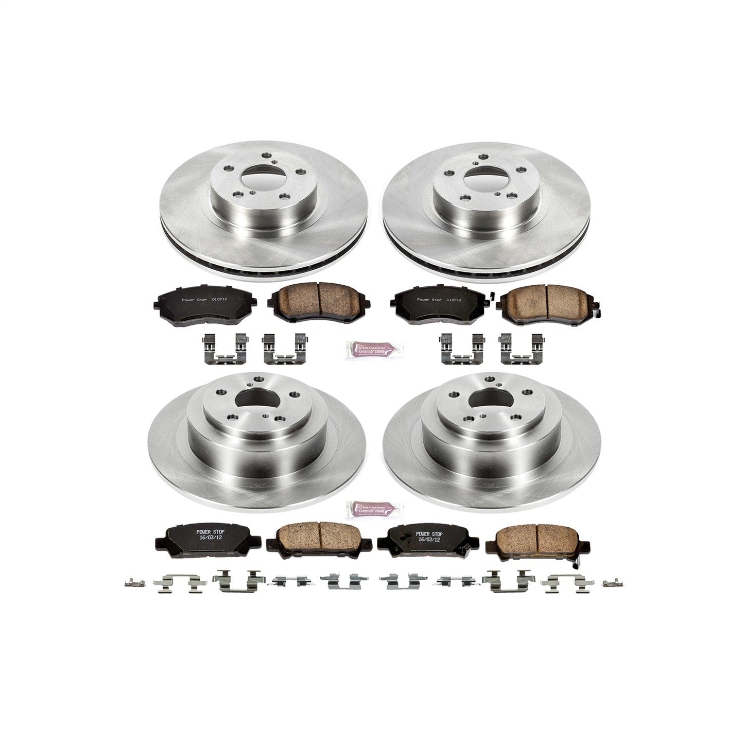 PowerStop 02-04 Subaru Legacy Front & Rear Autospecialty Brake Kit (KOE2750)