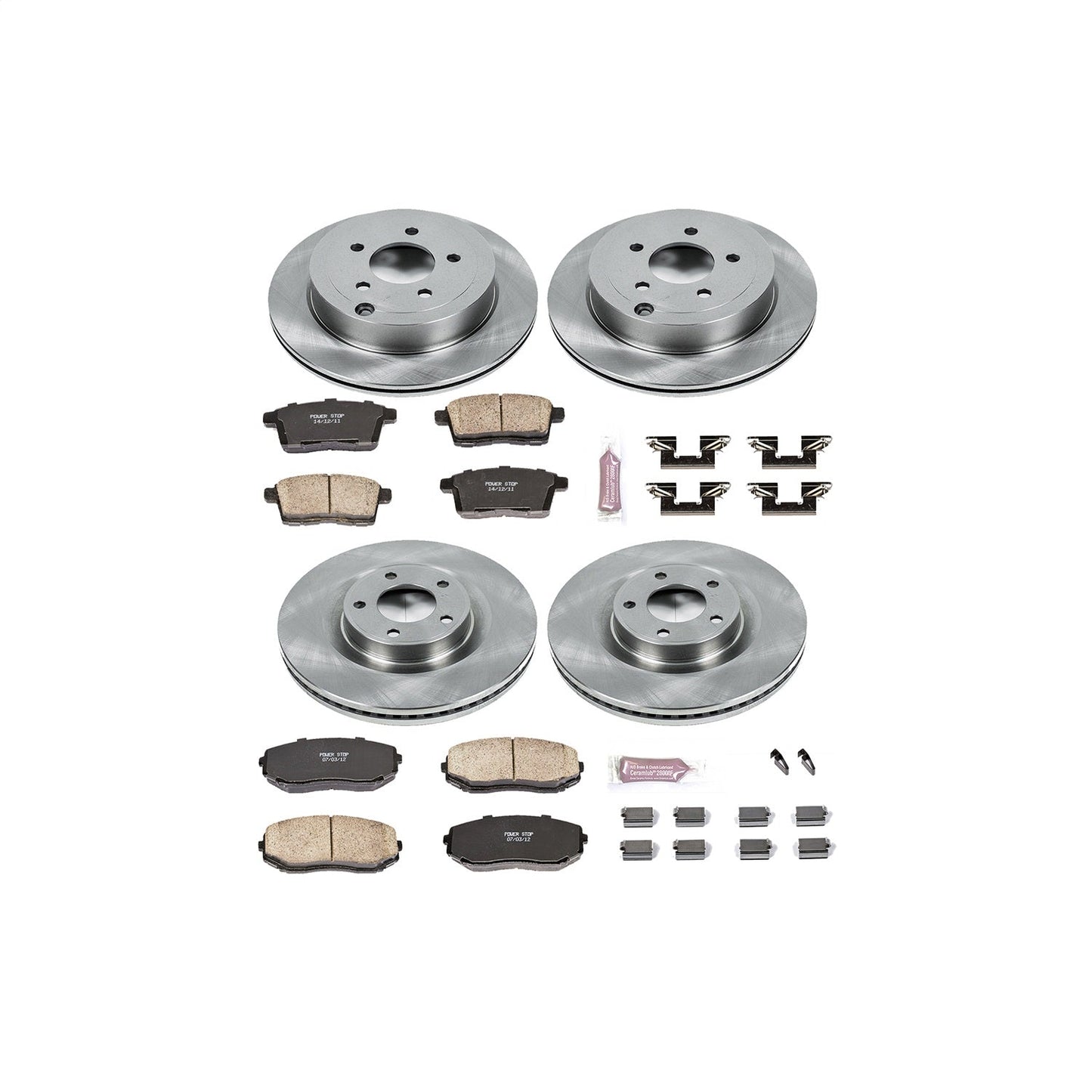 PowerStop 07-10 Ford Edge Front & Rear Autospecialty Brake Kit (KOE2829)