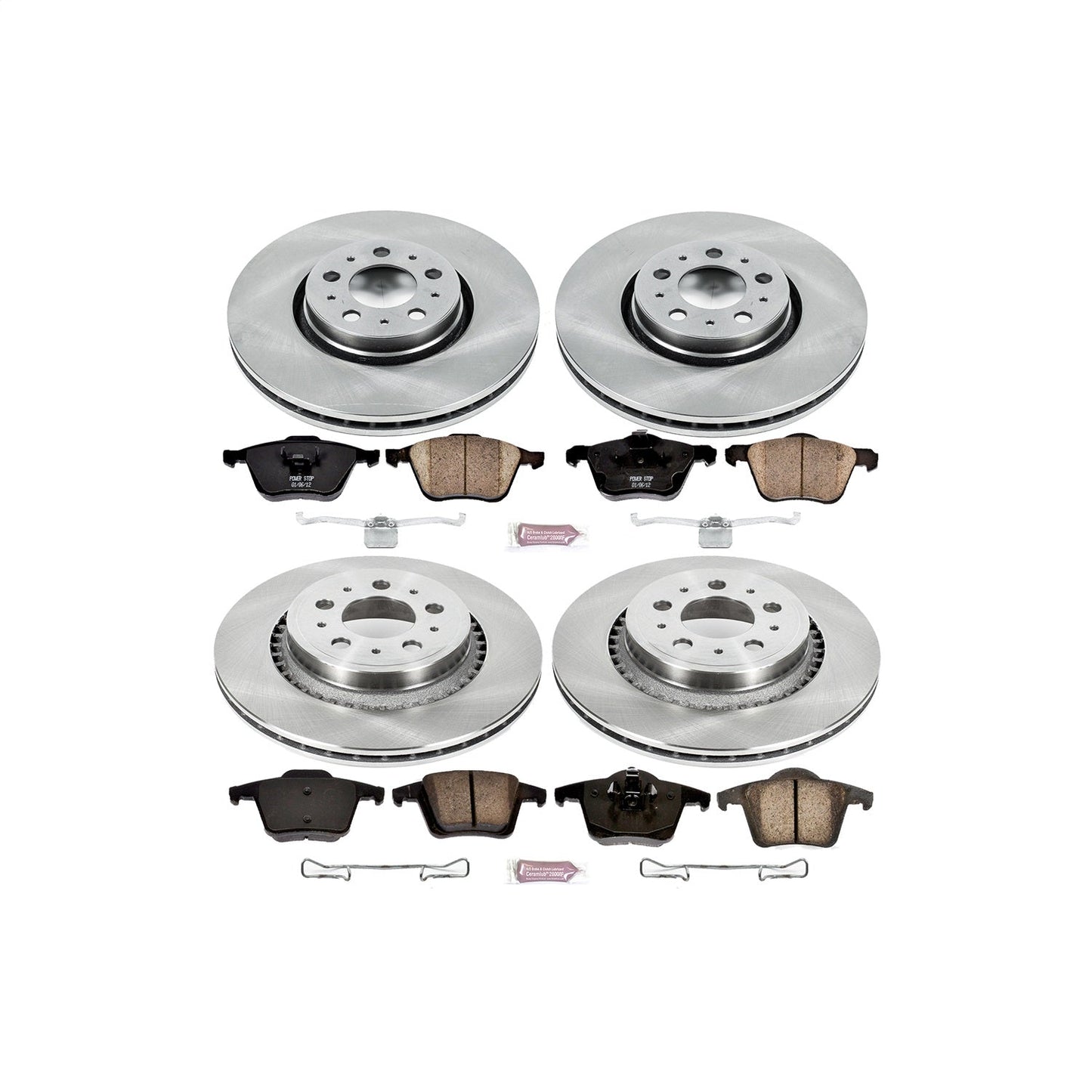 PowerStop 03-14 Volvo XC90 Front & Rear Autospecialty Brake Kit (KOE2835)