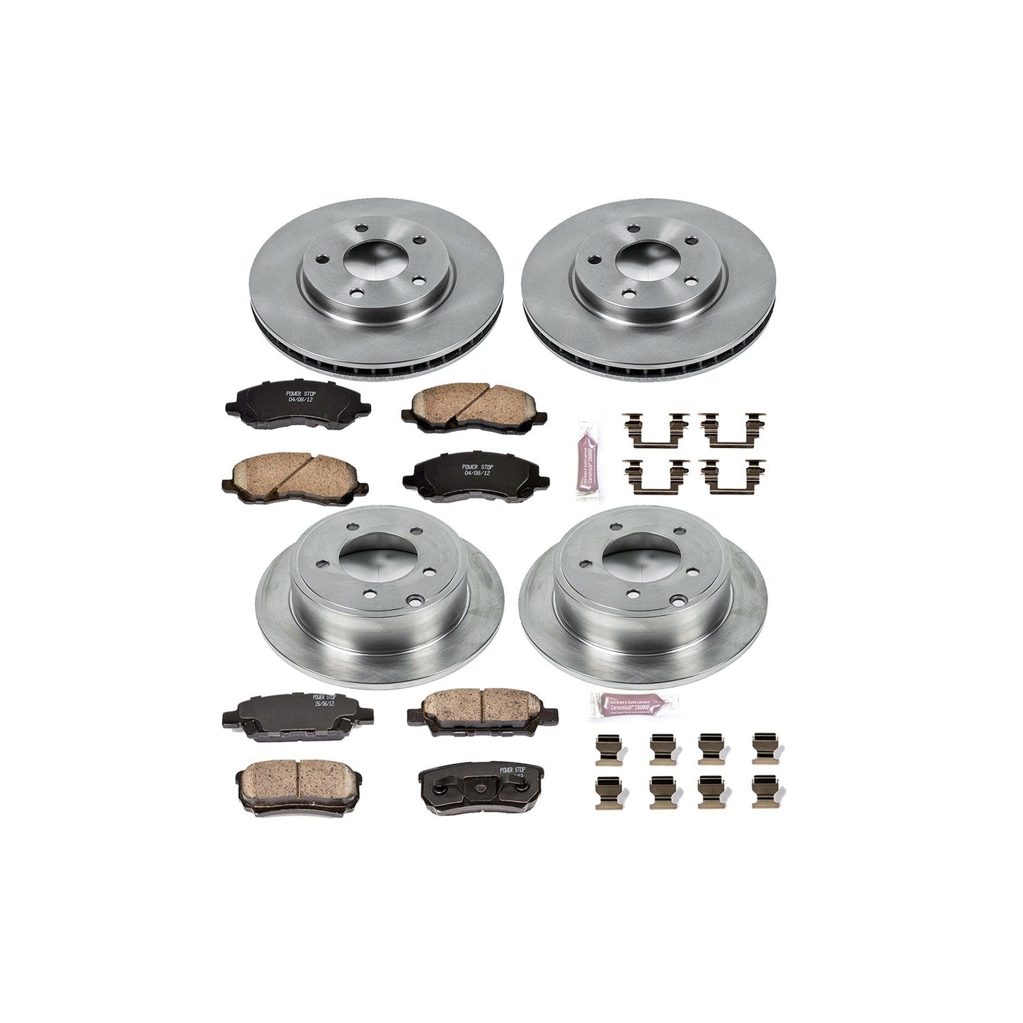 PowerStop 08-17 Mitsubishi Lancer Front & Rear Autospecialty Brake Kit (KOE4017)