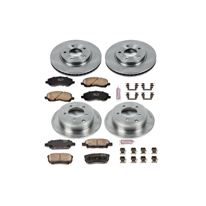 PowerStop 08-17 Mitsubishi Lancer Front & Rear Autospecialty Brake Kit (KOE4017)