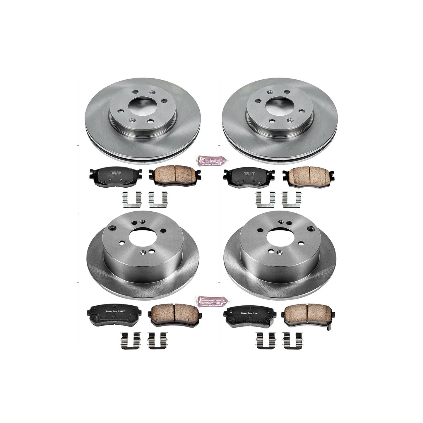 PowerStop 06-07 Hyundai Accent Front & Rear Autospecialty Brake Kit (KOE4091)