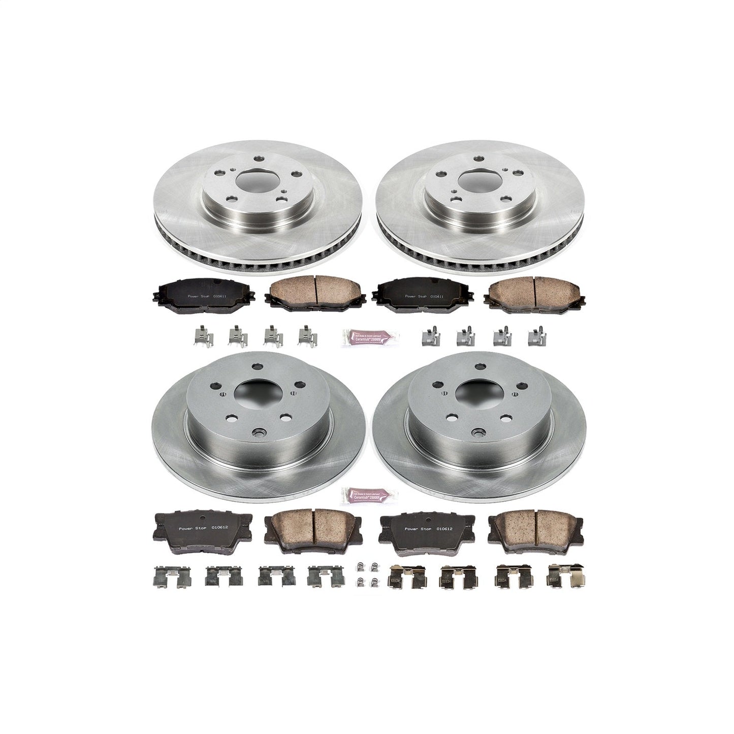 PowerStop 09-10 Pontiac Vibe Front & Rear Autospecialty Brake Kit (KOE4099)