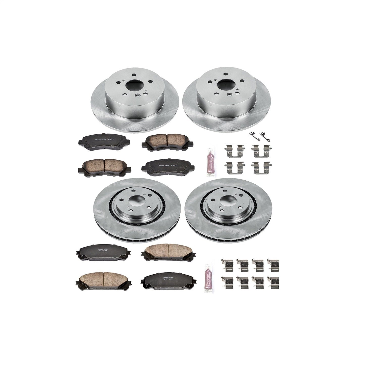 PowerStop 08-13 Toyota Highlander Front & Rear Autospecialty Brake Kit (KOE4129)
