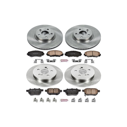 PowerStop 09-10 Pontiac Vibe Front & Rear Autospecialty Brake Kit (KOE4140)