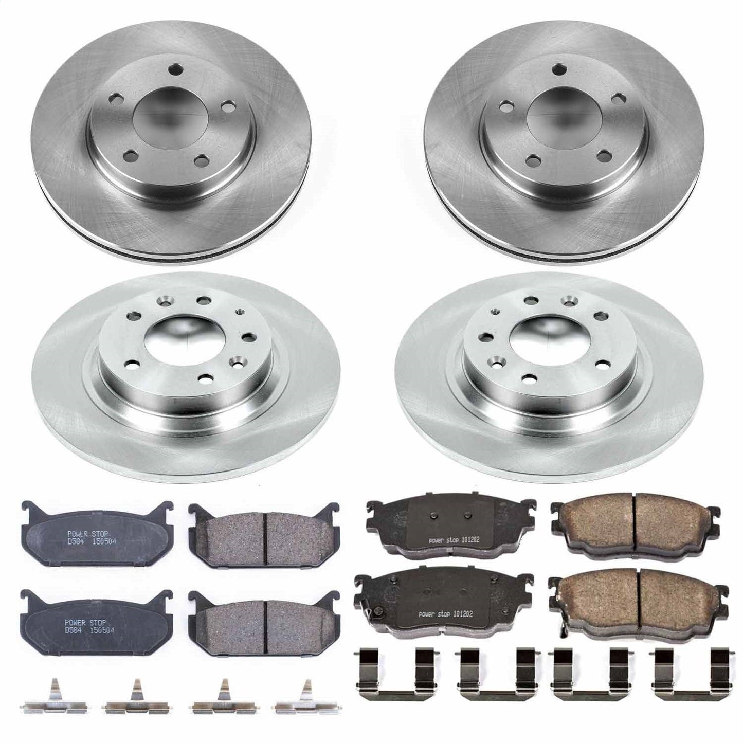 PowerStop 98-02 Mazda 626 Front & Rear Autospecialty Brake Kit (KOE4312)