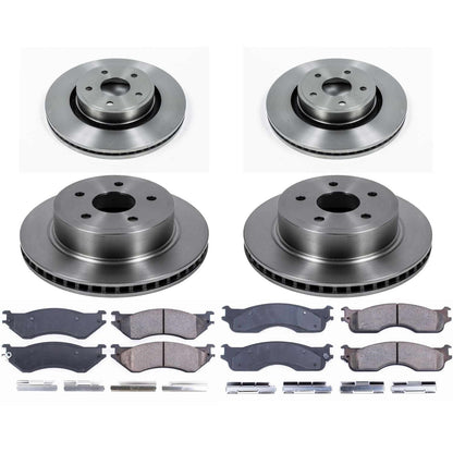 PowerStop 2004 Dodge Ram 1500 Front & Rear Autospecialty Brake Kit (KOE4385)