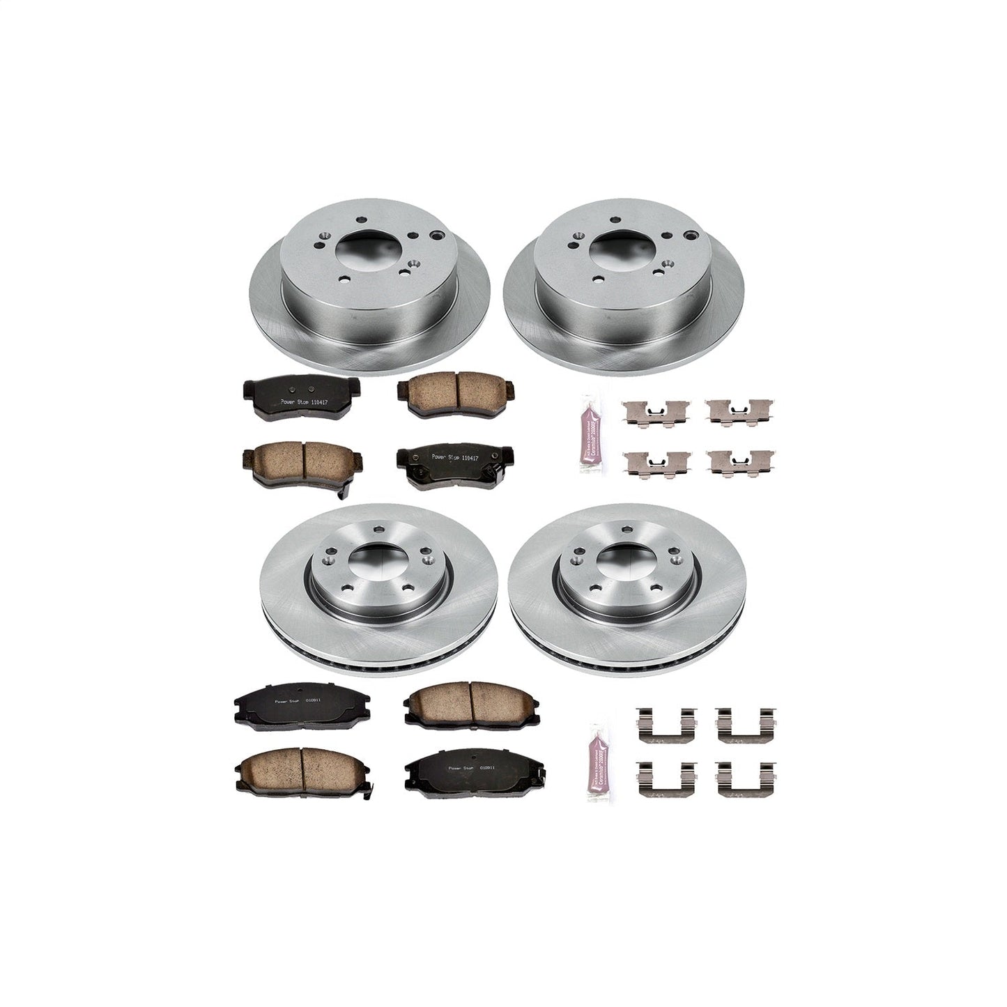 PowerStop 01-05 Hyundai Santa Fe Front & Rear Autospecialty Brake Kit (KOE4447)