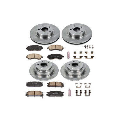 PowerStop 97-99 Subaru Legacy Front & Rear Autospecialty Brake Kit (KOE446)