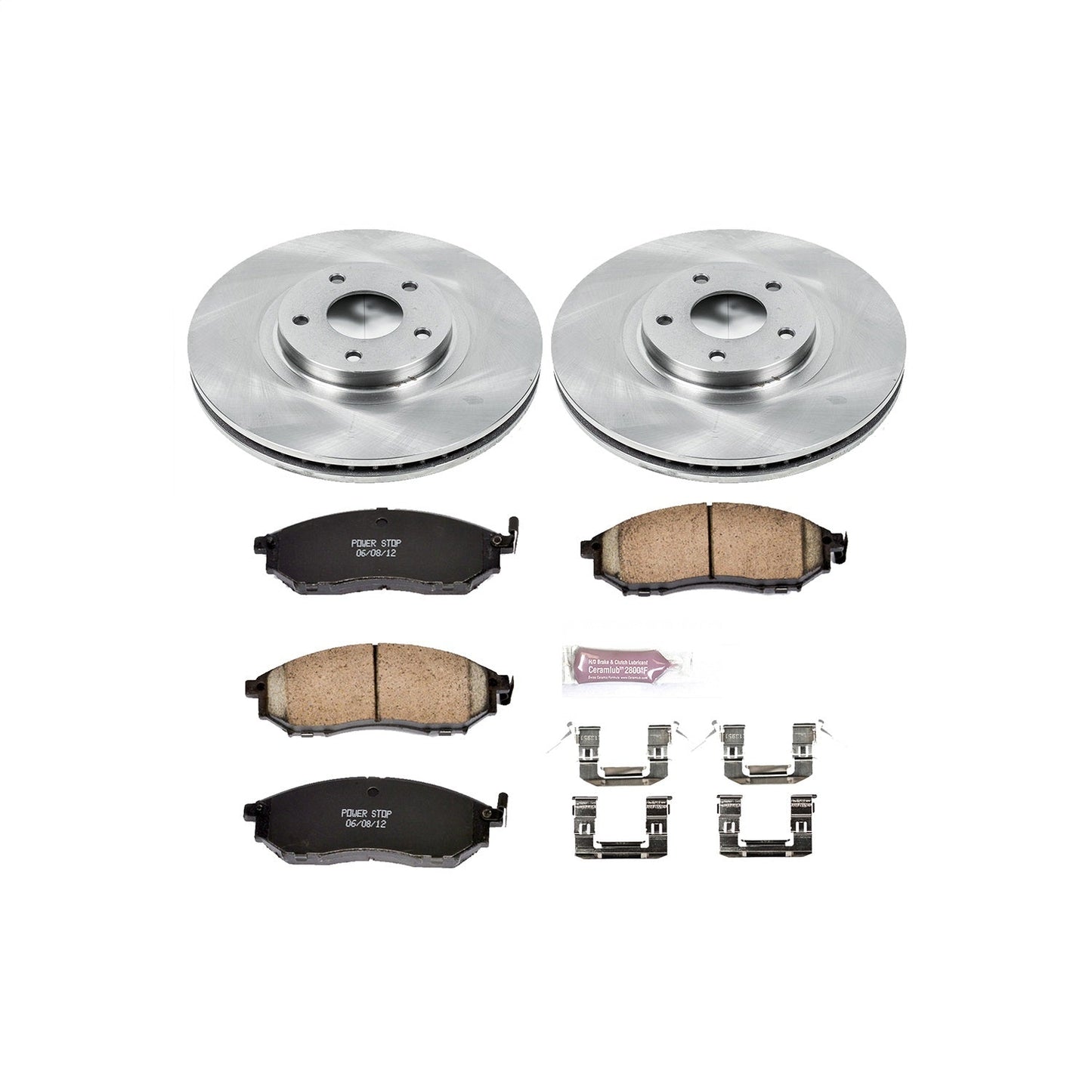 PowerStop 11-14 Nissan Murano Front Autospecialty Brake Kit (KOE5263)